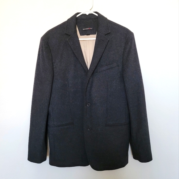 *SOLD* John Varvatos Basketweave Notch Lapel Wool Cashmere Suit Jacket Coat 40 - Picture 2 of 15